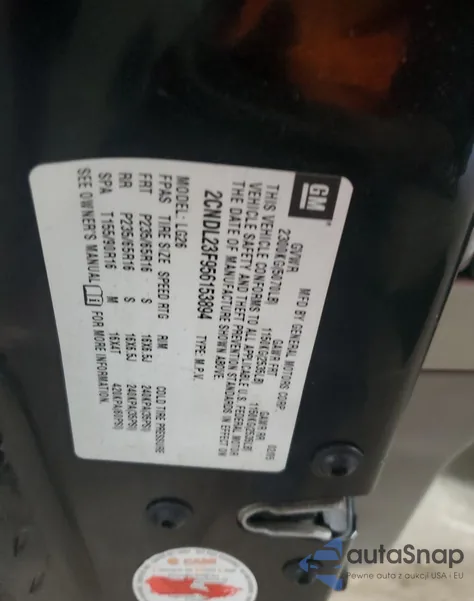 2005 Chevrolet Equinox Ls from USA, damaged, VIN 2CNDL23F956153894